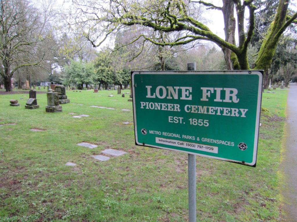 lone fir pioneer cemetery